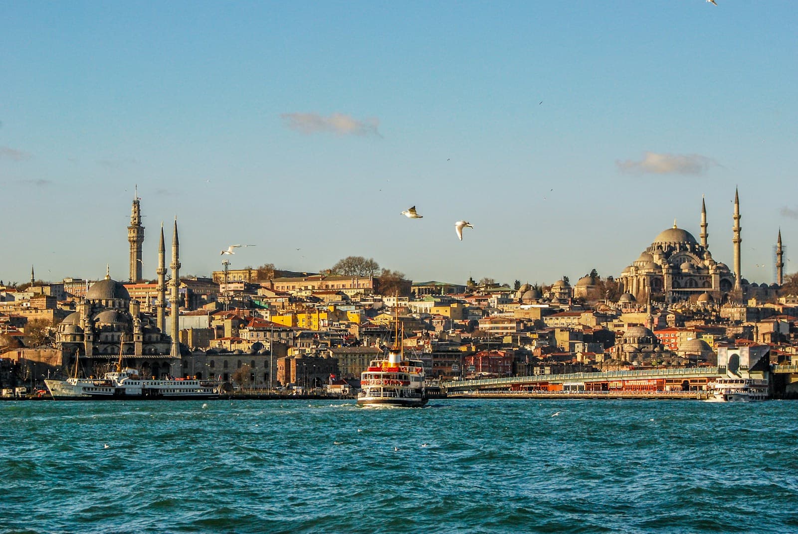 Istanbul skyline over the Bosphorus